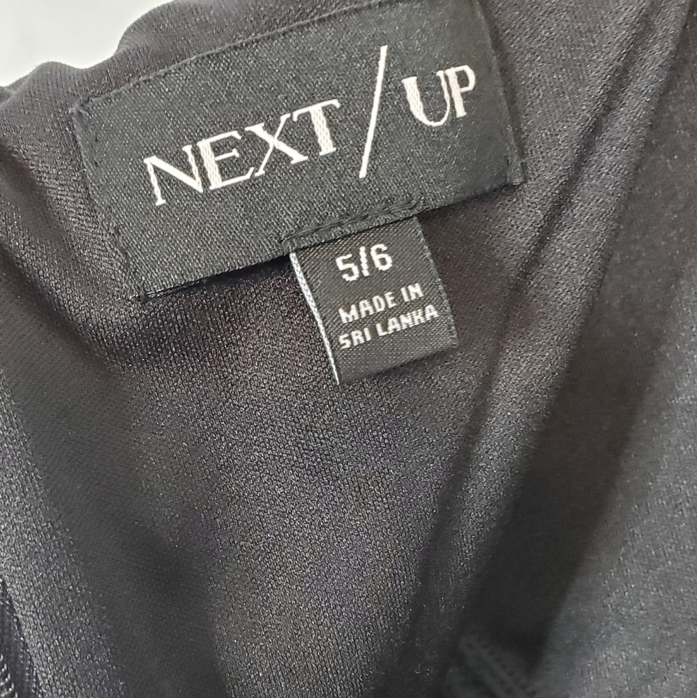 Next/up Black Velvet Strapless Maxi Dress with Slit NWT - Picture 9 of 11